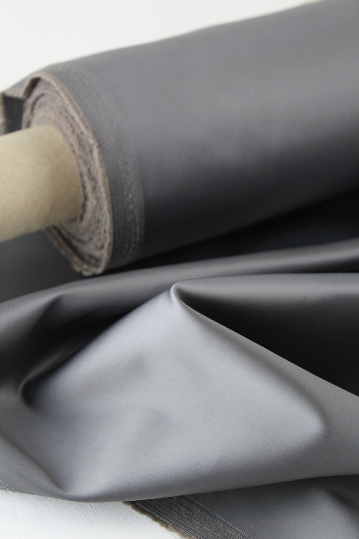 Nadine - Stretch Satin | Gunmetal