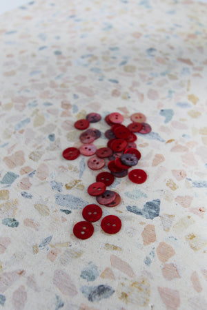 Dyed Agoya Shell Buttons | Pomegranate 11MM