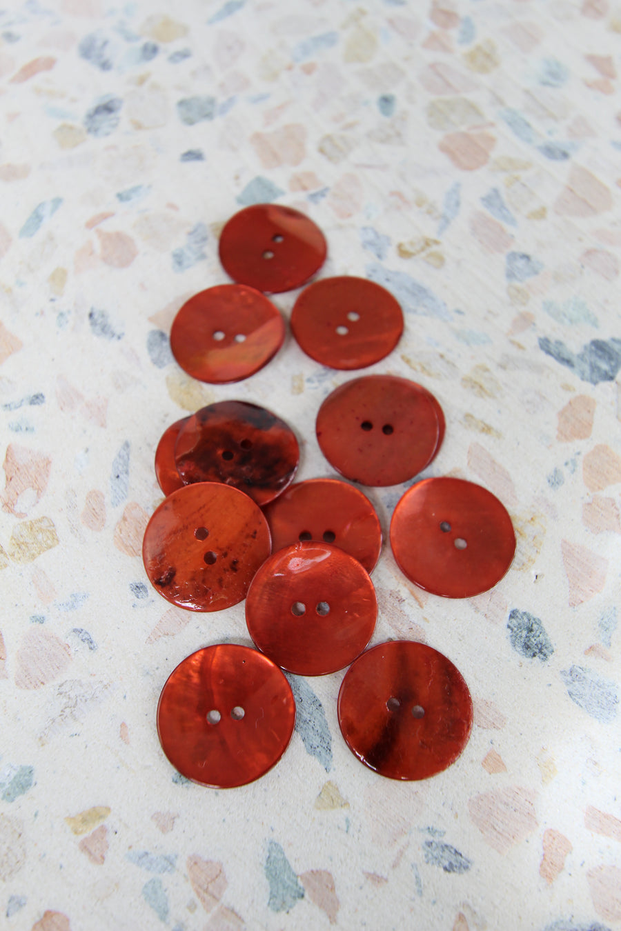 Dyed Agoya Shell Buttons | Ember 25MM