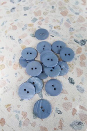 Dyed Agoya Shell Buttons | China Blue 22MM