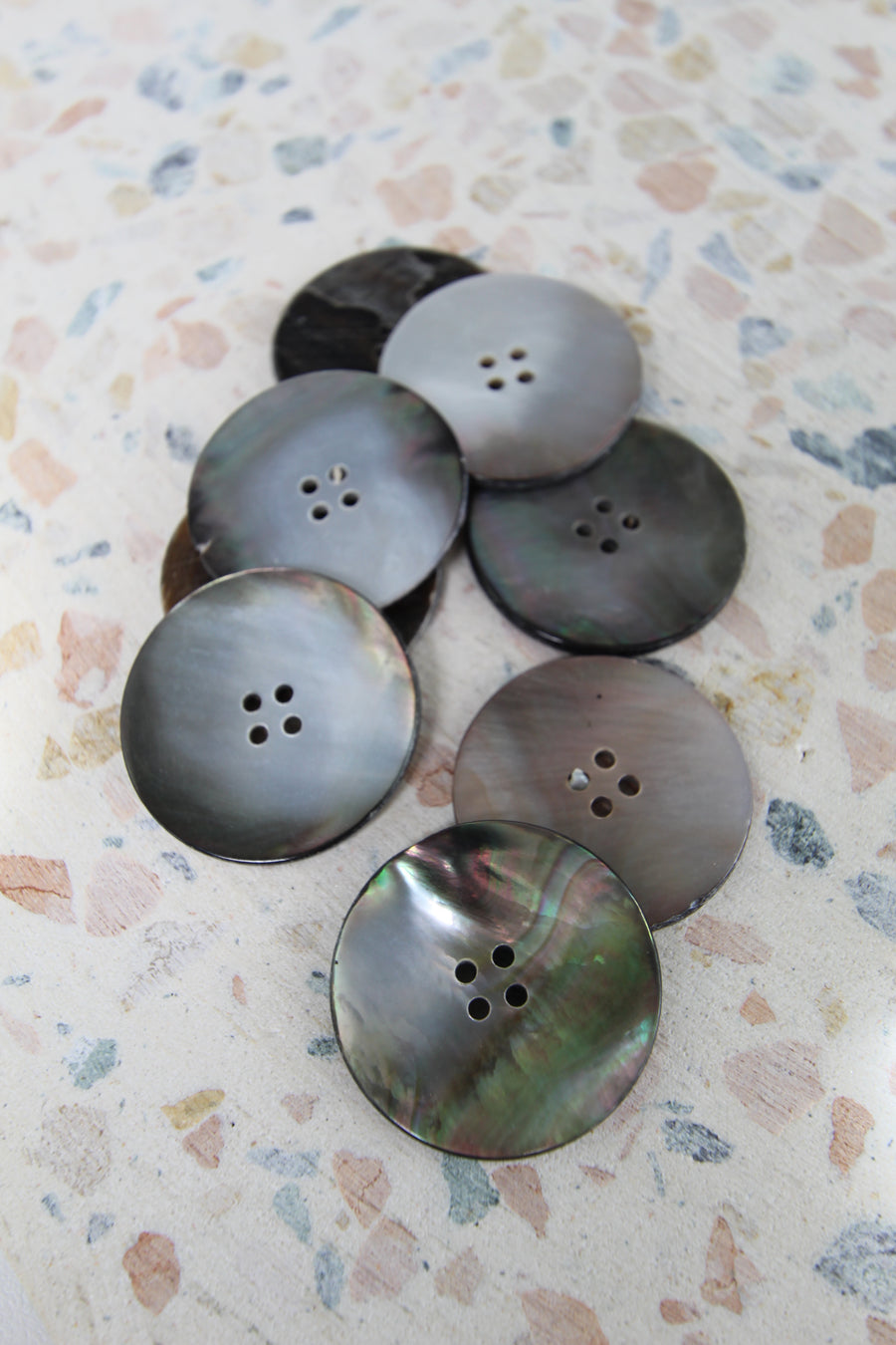 Agoya Shell Coat Buttons | Natural 40MM