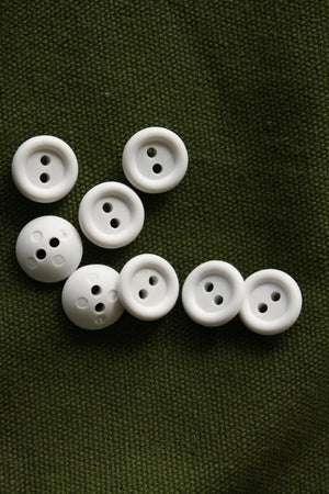 Rubber Buttons 15mm | Cool White