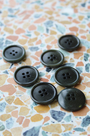 Corozo Buttons | Olive Green 22MM