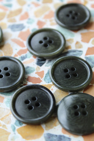 Corozo Buttons | Olive Green 22MM